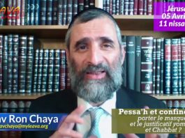 Pessah & confinement : Porter le masque et le justificatif Yom Tov et Chabbat