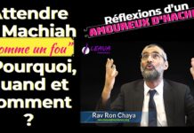 Attendre le Machiah « comme un fou » ! Pourquoi, quand et comment ? Réflexions d’un amoureux d’Hachem