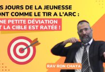 Les jours de la JEUNESSE sont comme le TIR À L’ARC : Une petite déviation et la CIBLE est ratée !