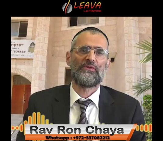 🕯️🍷🥖 Chabbat Paracha Vayéchev 2022 – Message audio du Rav Ron Chaya