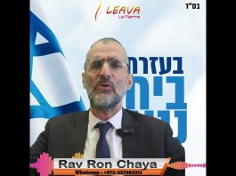 🕯️🍷🥖 Chabbat Parachat BECHALLA’H 2024 – message du Rav Ron Chaya