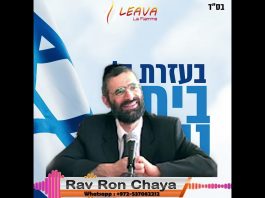 🕯️🍷🥖 Chabbat Parachat TAZRIA 2024 – message du Rav Ron Chaya