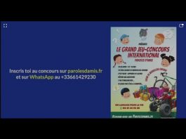 Le Grand Concours International Paroles d’amis commence…