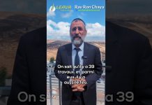 La VEILLE : Attention au danger ! – Rav Ron Chaya