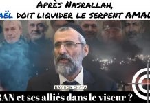 Après Nasrallah, Israël doit liquider le serpent AMALEK : l’IRAN et ses alliés dans le viseur ?