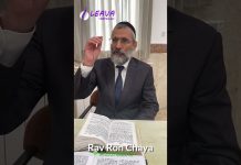 Passages particuliers pendant les 10 jours de pénitence – Rav Ron Chaya