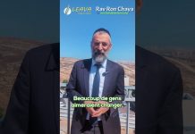 Petit à petit – Rav Ron Chaya