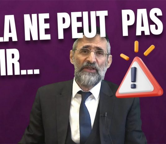 Le Rav a un message important pour vous…