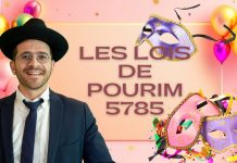 Les lois de Pourim 5785 (1ère partie)