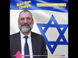 🕯️🍷🥖 Chabbat Parachat VAYHAKEL – PARA 2025 – message du Rav Ron Chaya