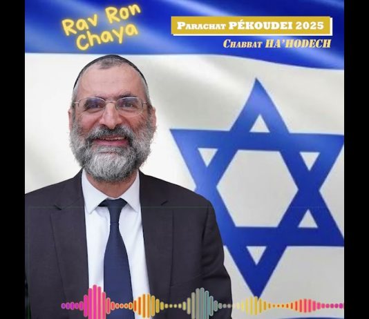 🕯️🍷🥖 Chabbat Parachat PÉKOUDEI – HA’HODECH 2025 – message du Rav Ron Chaya