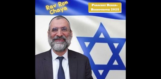 🕯️🍷🥖 Chabbat Parachat BEHAR – BEKHOUKOTAÏ 2025 – message du Rav Ron Chaya