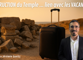 DESTRUCTION du Temple : y a-t-il un lien avec les VACANCES ?