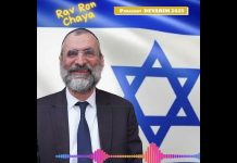 🕯️🍷🥖 Chabbat Parachat DEVARIM 2025 – message du Rav Ron Chaya