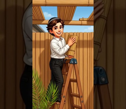 🎉 Construire la Souccah avec David – Une joie pour Souccot ! 🌿🏡