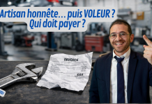 Artisan honnête… puis VOLEUR ? Qui doit payer ? – #QDJ