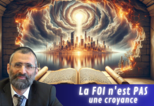 La FOI n’est PAS une croyance