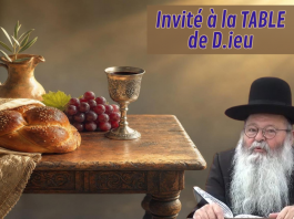 Invité à la TABLE de D.ieu
